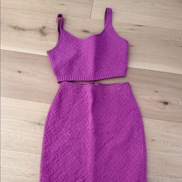 Fendi Dresses & Skirts - Fendi/Skims Limited Edition Collab - Pink Textured Fabric